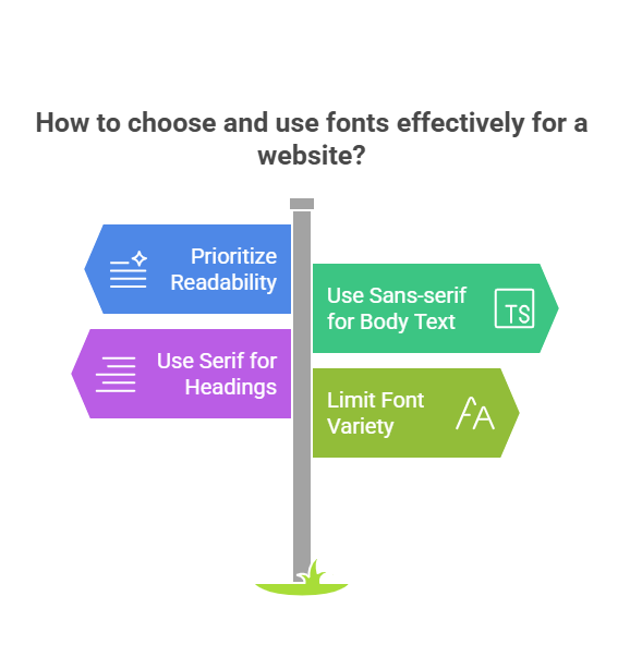 seo optimized typography branding sizes